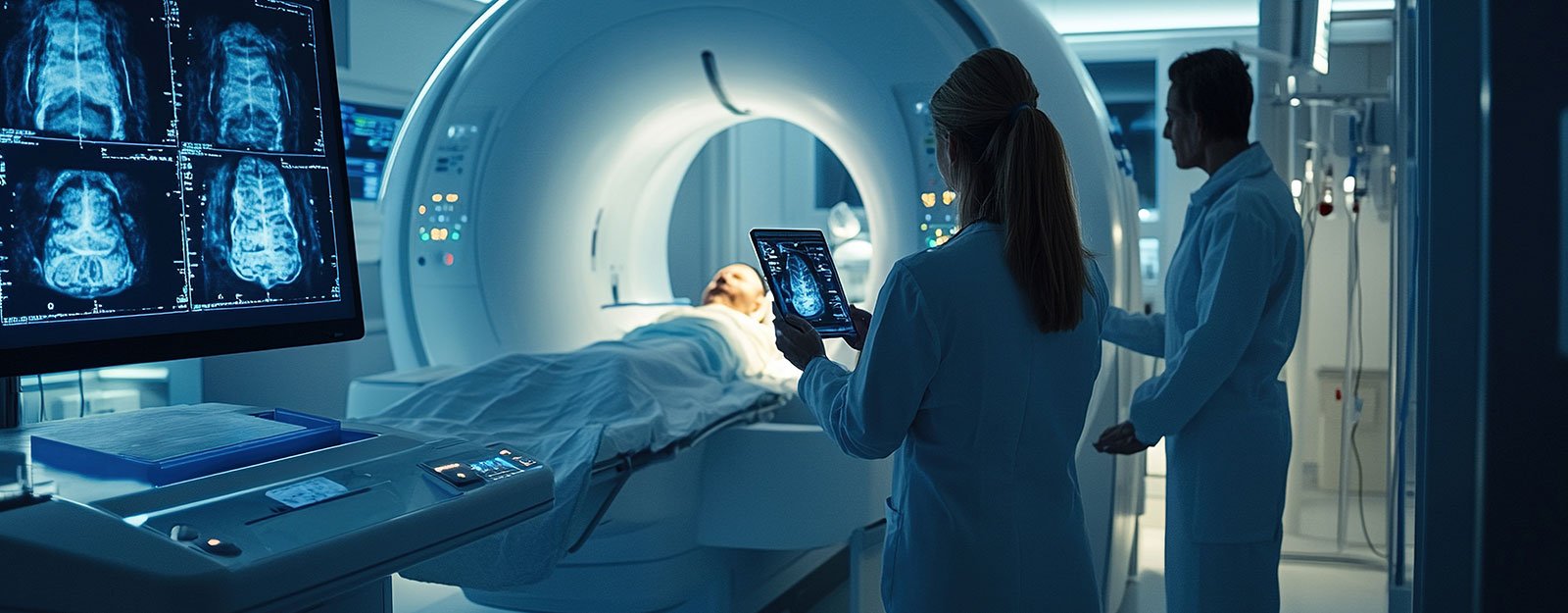 Undergraduate student operating MRI and X-ray machines in B.Voc Radiology